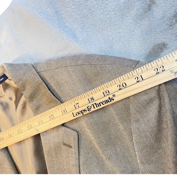 Ralph Lauren Dillard's Herringbone Silk Blazer 52R Light Brown Men's Sport Coat - Picture 11 of 13